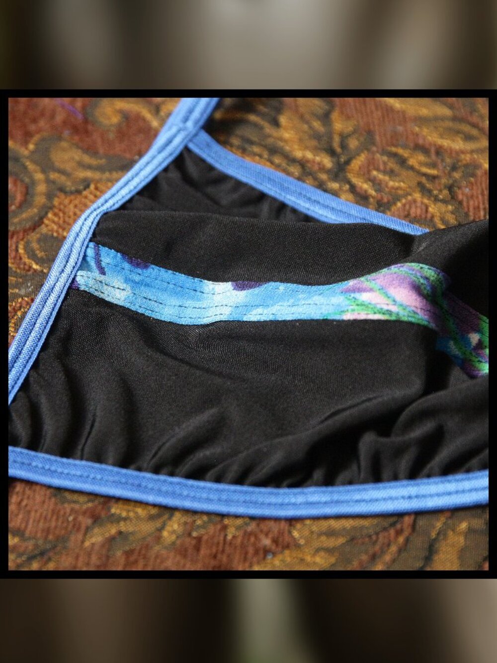 Mens BlueTones Strip down Pouch Gstring Handmade - Picture 4 of 5